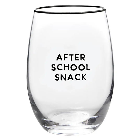 After School Snack Glass