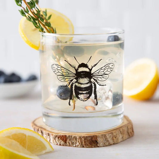 Bee Sting Old Fashioned Glass