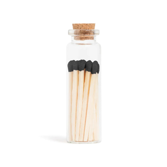 Black Matches in a Glass Vial